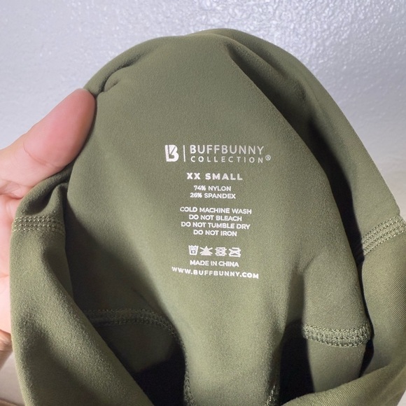 BuffBunny Olive Green Leggings - Picture 7 of 9